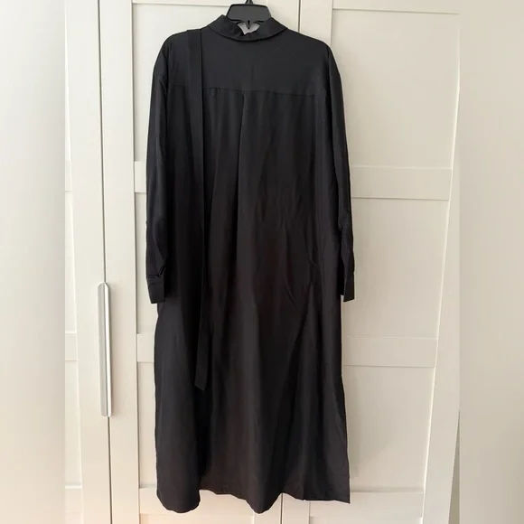 Old Navy Black Maxi ShirtDress, XL - Picture 7 of 14